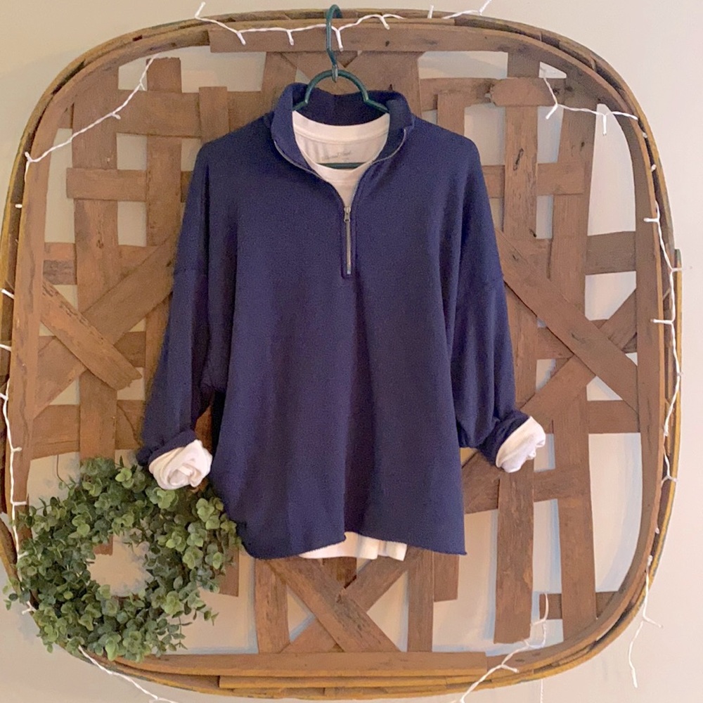 Aerie Sunday Soft Quarter Zip Sweatshirt